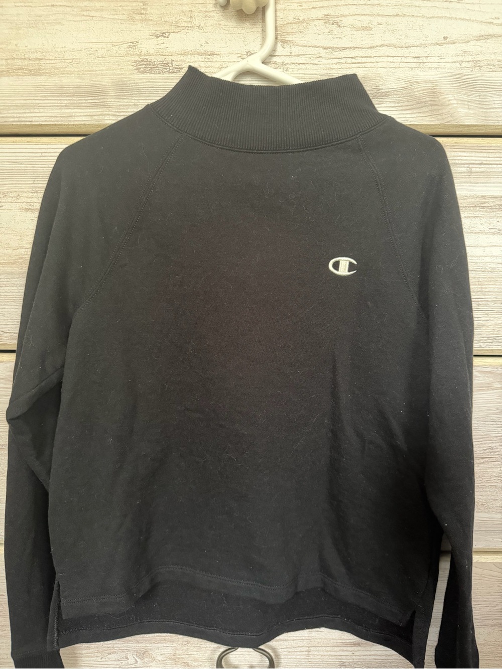 Champion Women’s Black Mock Neck Sweatshirt